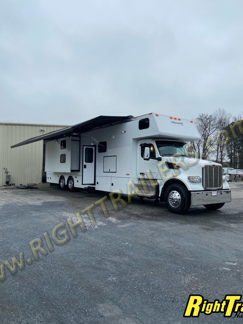 New 2026 Renegade RV Motorhome Peterbilt 567 45CBF- 2 Full Baths & Bunk Beds!