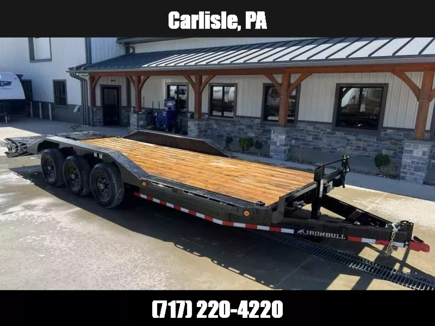 New 2026 Ironbull 102x24' Equipment Trailer 21000# GVW * TRIPLE AXLE * FULL WIDTH RAMPS * 102" DECK * DRIVE OVER FENDERS * 8" FRAME UPGRADE