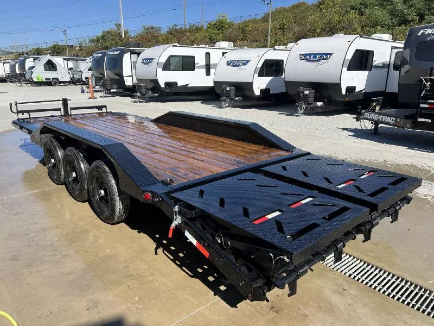 New 2026 Ironbull 102x24' Equipment Trailer 21000# GVW * TRIPLE AXLE * FULL WIDTH RAMPS * 102" DECK * DRIVE OVER FENDERS * 8" FRAME UPGRADE