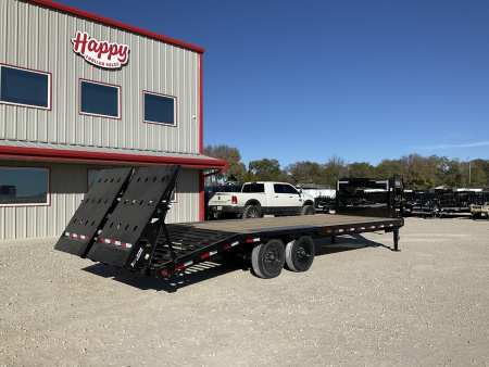 New 2026 PJ 102”x25’ Quest Gooseneck Flatbed w/ Singles – LQ