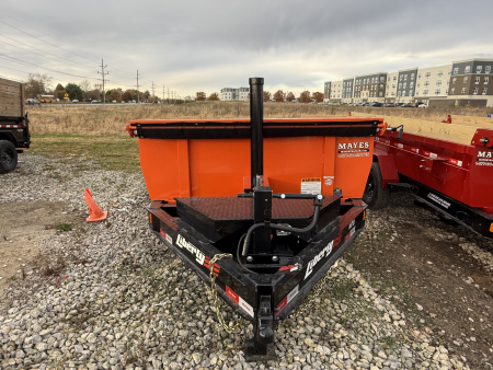 New 2026 LIBERTY LD14K83X14B8TS Dump Trailer 83X14 TA TELESCOPIC (GVW:15400) SUNSET ORANGE AND BLACK