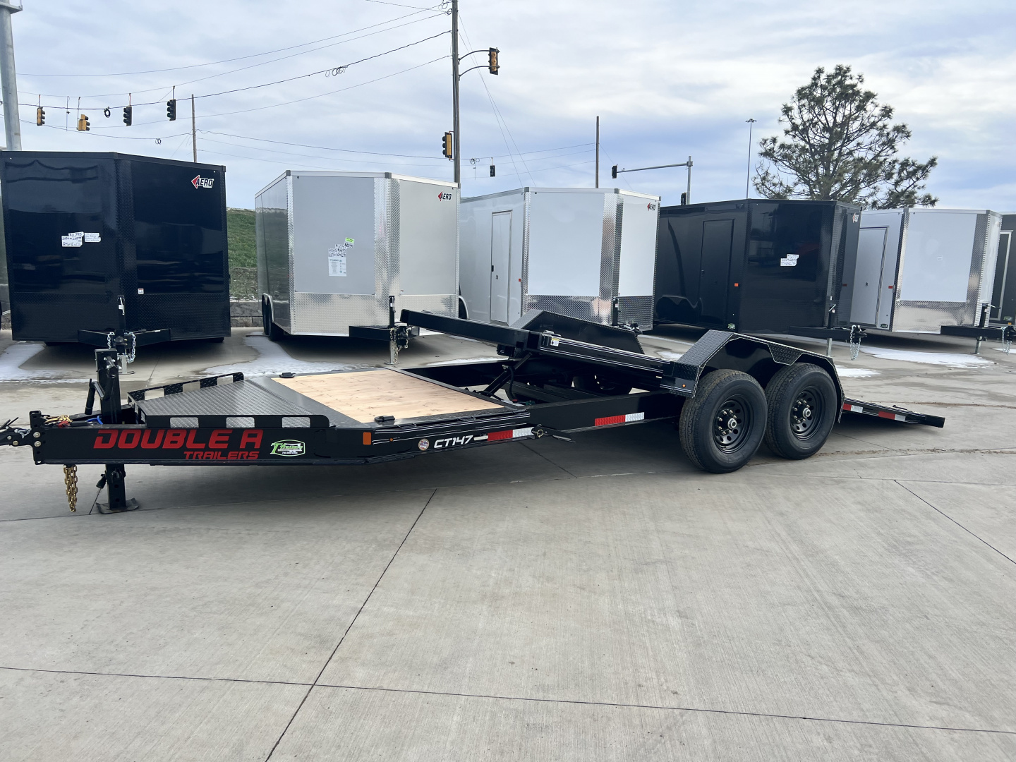 New LOWEST PRICES New 2026 Double A 20'= 16' Tilt +4' flat 14K Gravity Tilt HEAVY DUTY Trailer