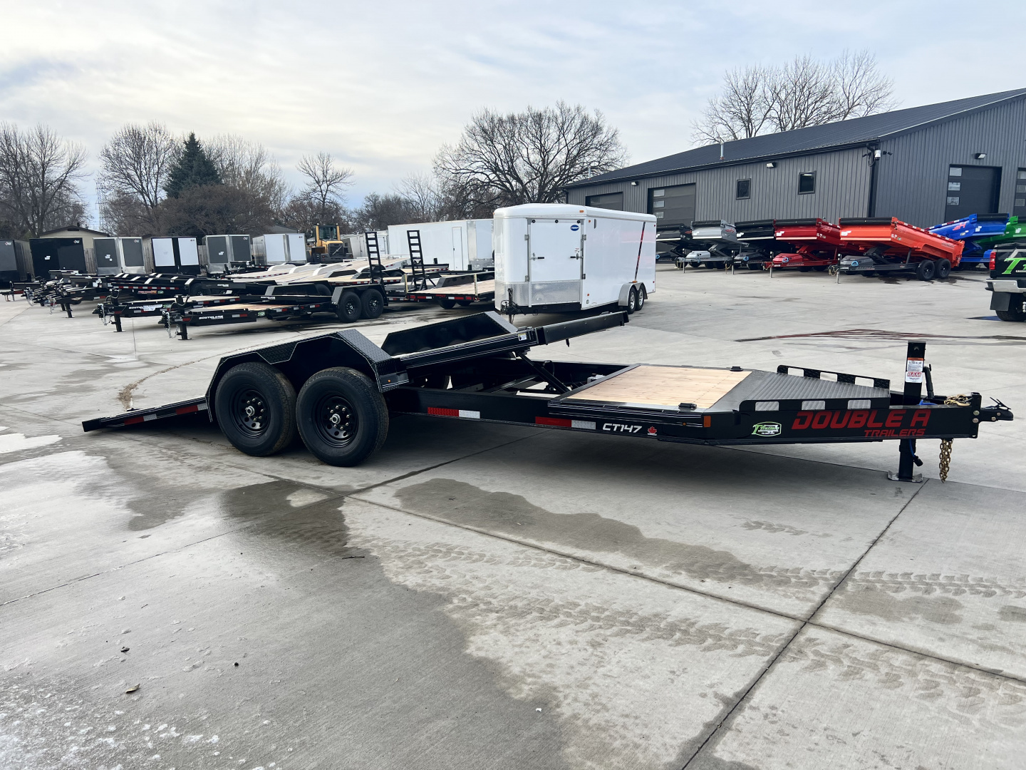 New LOWEST PRICES New 2026 Double A 20'= 16' Tilt +4' flat 14K Gravity Tilt HEAVY DUTY Trailer