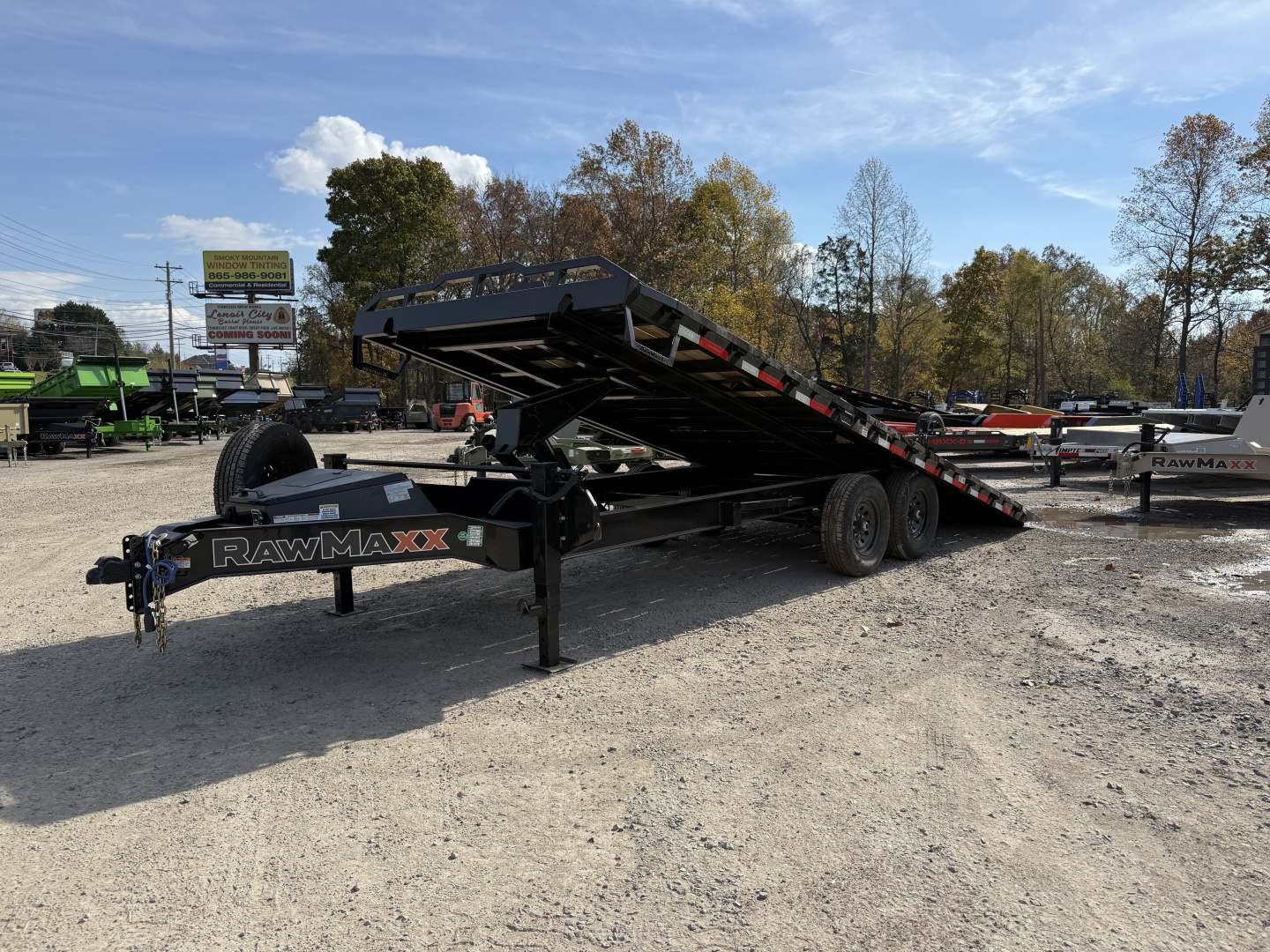 New 2026 RawMaxx 14K DTX 102X22 DECK OVER TILT Equipment Trailer