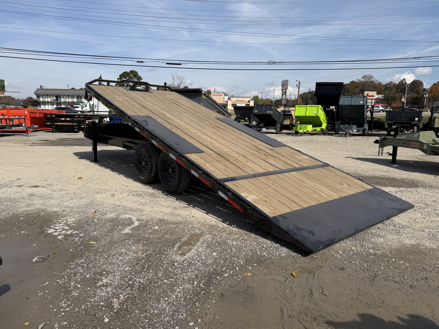 New 2026 RawMaxx 14K DTX 102X22 DECK OVER TILT Equipment Trailer