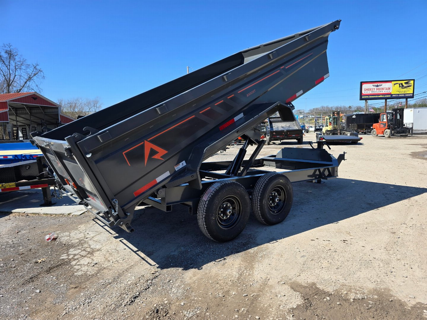 New 2025 RawMaxx GDX KNIGHT 14K 83X14 Dump Trailer