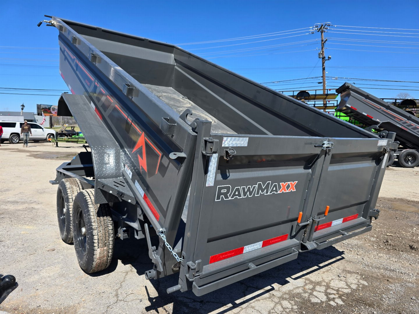 New 2025 RawMaxx GDX KNIGHT 14K 83X14 Dump Trailer