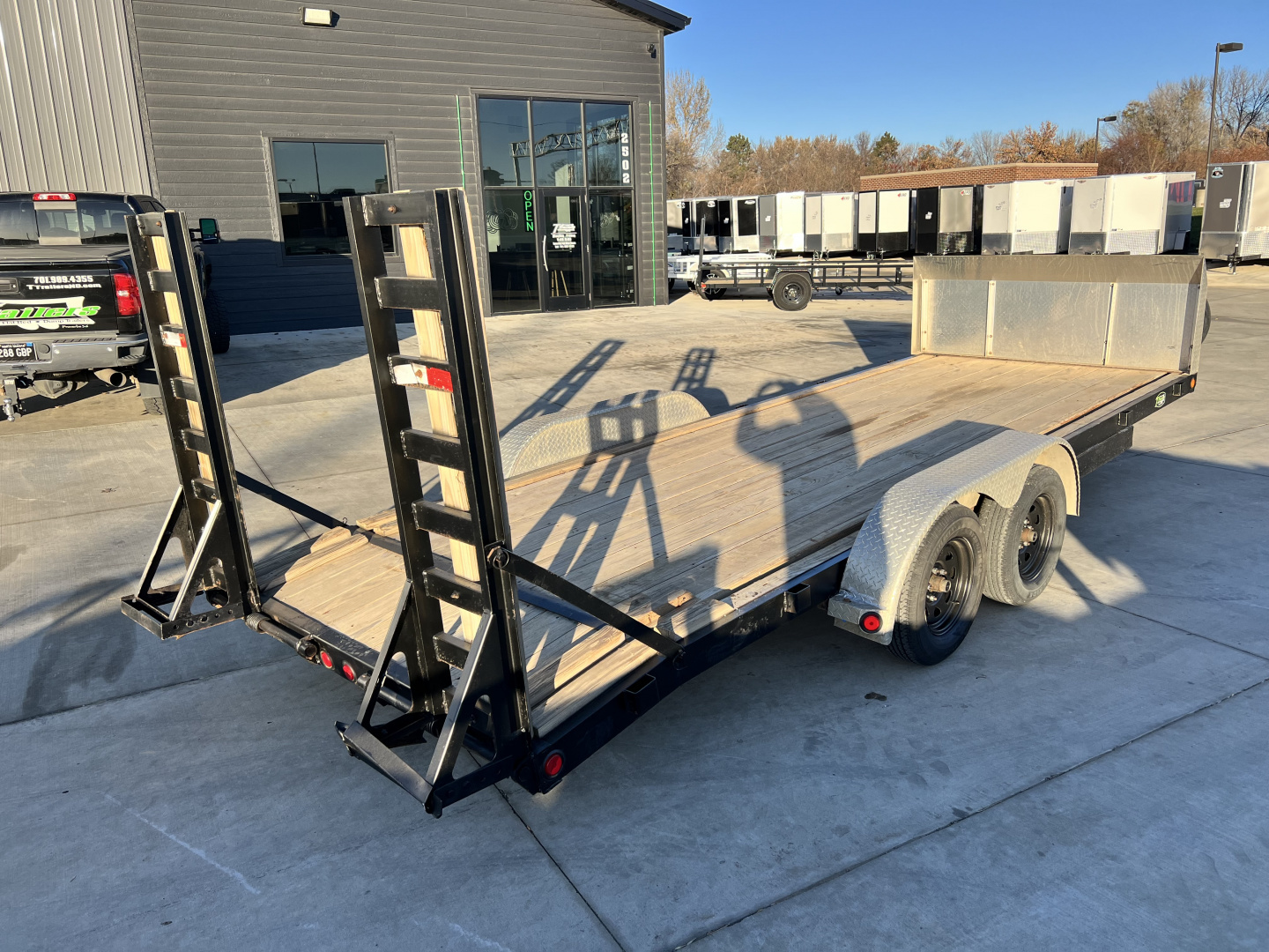 Used 2020 PJ 20 foot 2-3500lb axles=7K Car or snow bear trailer