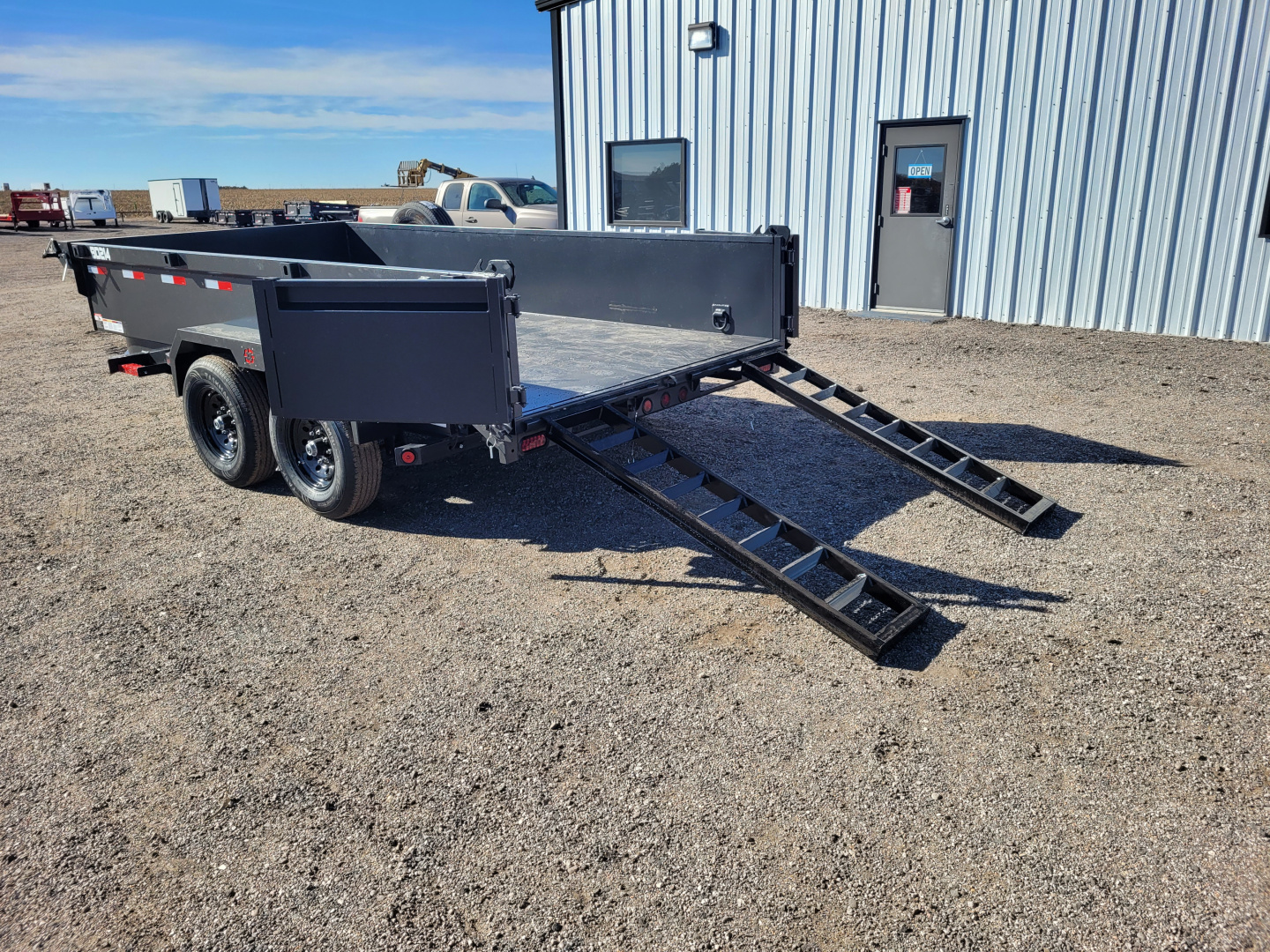 New 2026 Buckshot 83"x14' Dump Trailer W/2' Sides