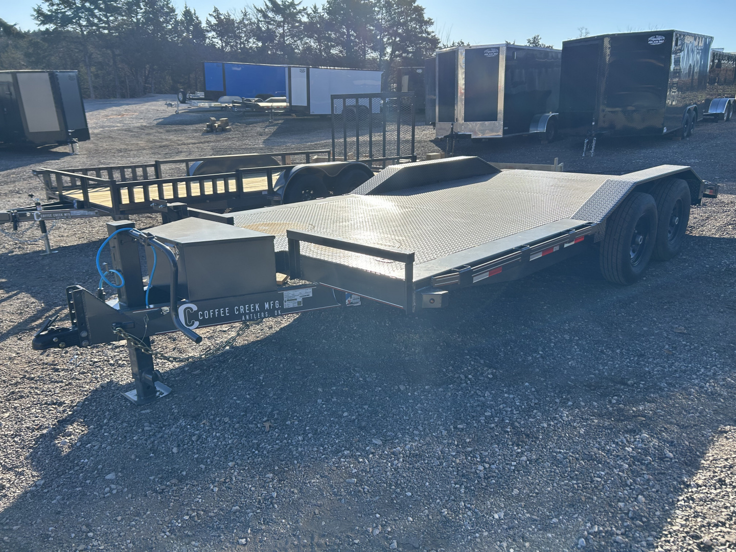 New 2026 Coffee Creek MFG 102"x18' Tandem Axles Car Hauler