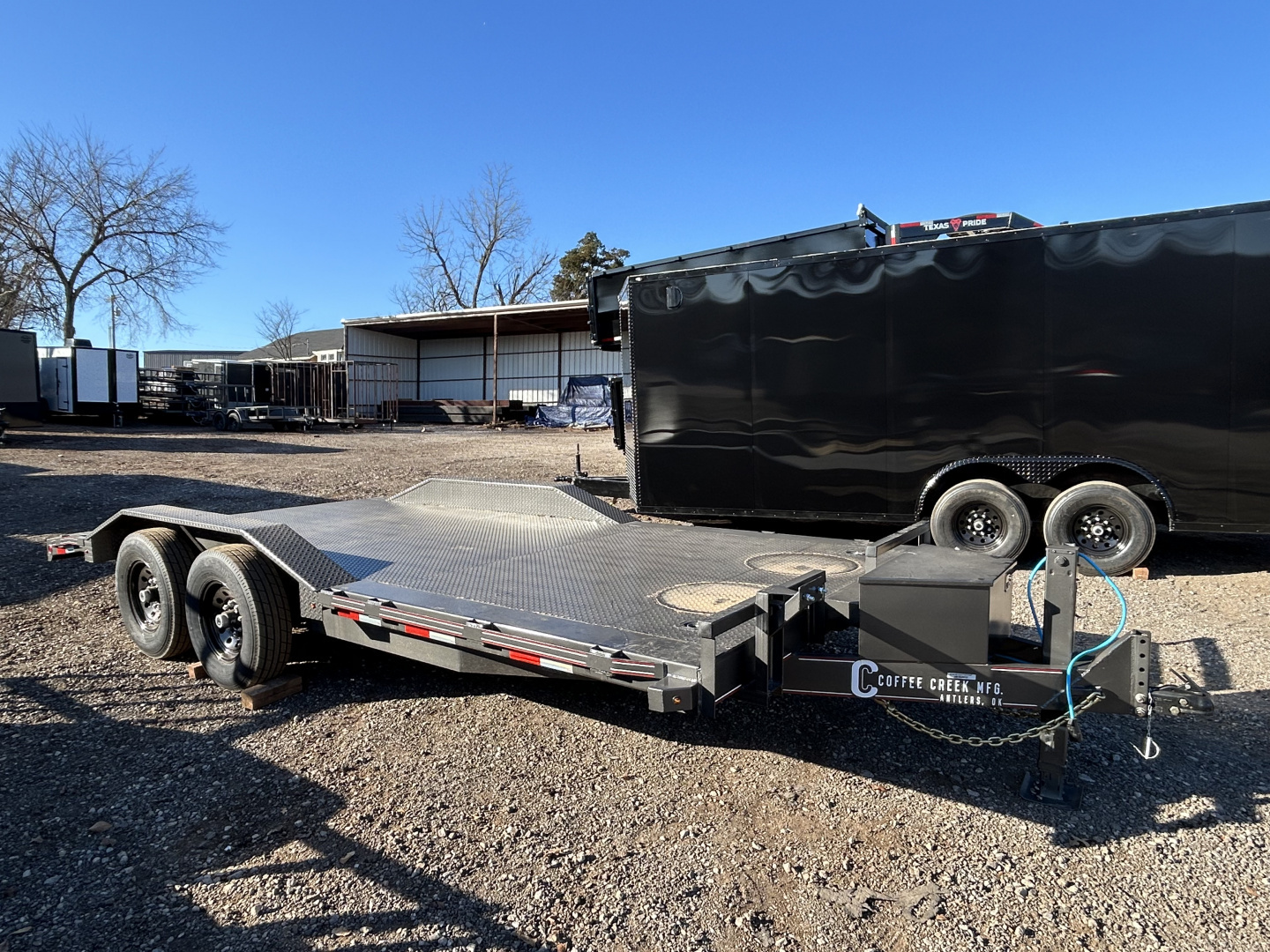 New 2026 Coffee Creek MFG 102"x18' Tandem Axles Car Hauler