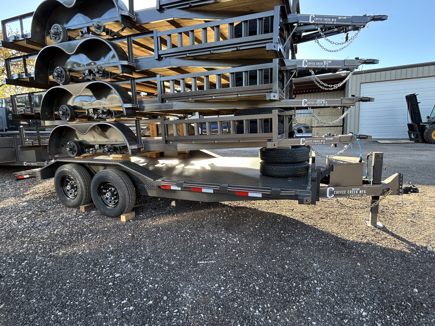 New 2026 Coffee Creek MFG 102"x18' Tandem Axles Car Hauler