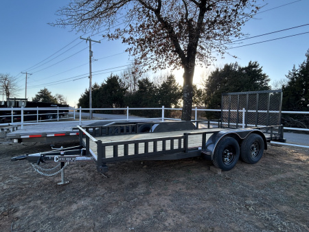 New 2026 Coffee Creek MFG 83"x16' Tandem Axle Utility Trailer