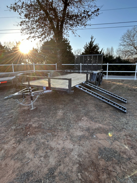 New 2026 Coffee Creek MFG 83"x16' Tandem Axle Utility Trailer