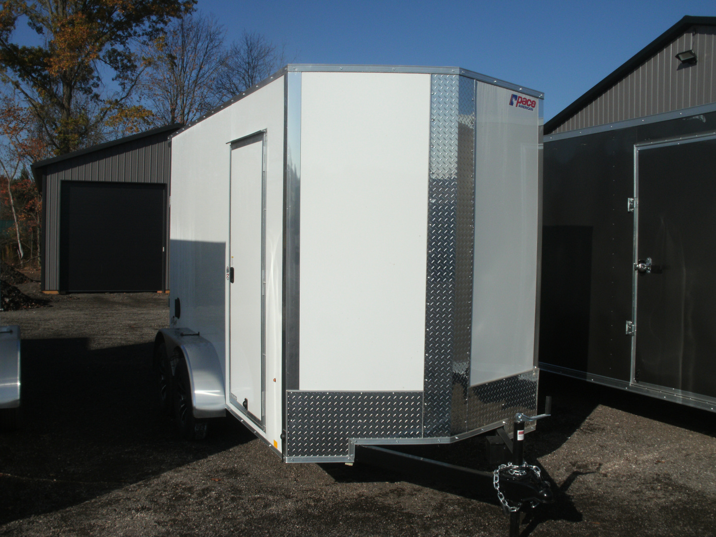 New 2026 Pace American 6 x 12 Tandem Outback DLX Flat Top V-Nose Enclosed Cargo Trailer 7K Cargo / Enclosed Trailer
