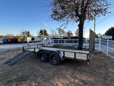 New 2026 Coffee Creek MFG 83"x16' Tandem Axles Utility Trailer