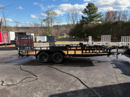 New 2026 LOAD TRAIL UE07 83" x 18' 7K GVW -- Tandem Axle Utility Trailer with Side Load Ramps