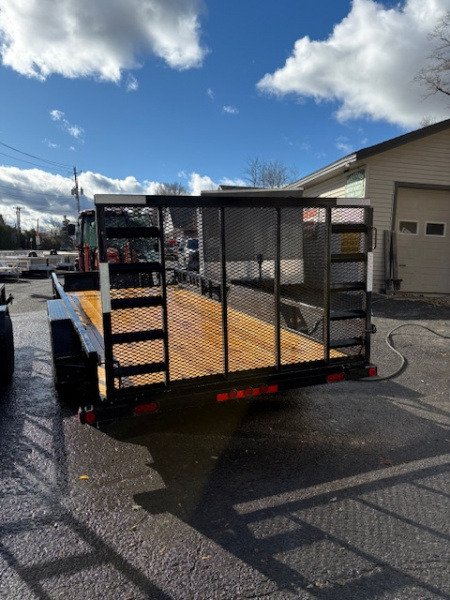 New 2026 LOAD TRAIL UE07 83" x 18' 7K GVW -- Tandem Axle Utility Trailer with Side Load Ramps