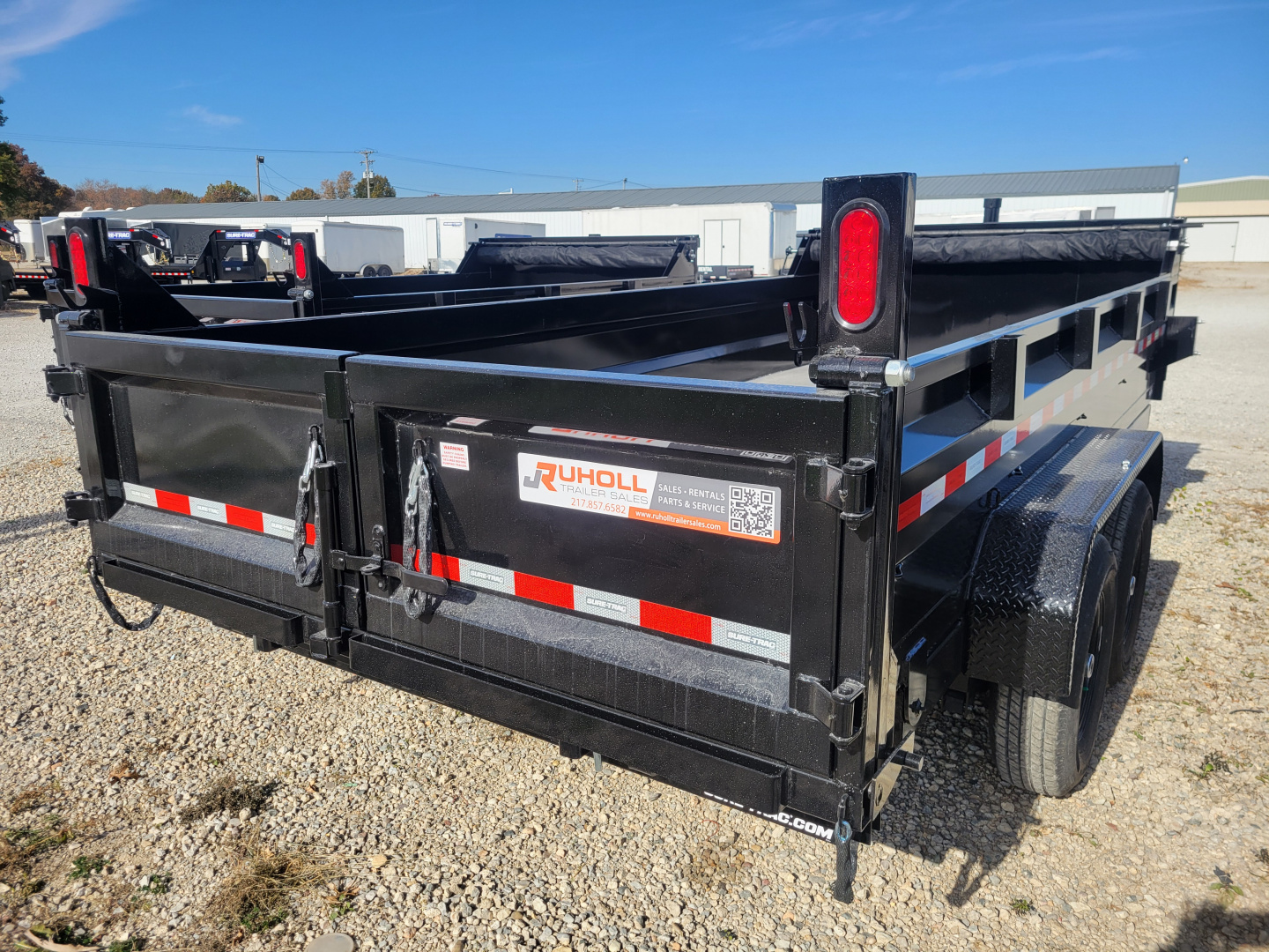 New 2026 Sure-Trac 7x16 HD Low Profile Telescopic 14k Dump Trailer