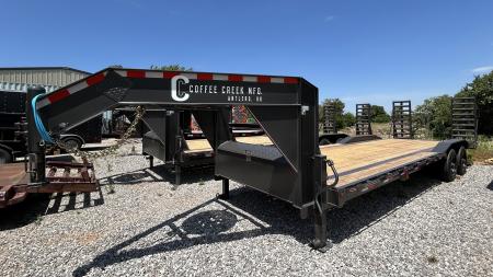 New 2026 Coffee Creek MFG 102"X26' Tandem Axles Equipment Trailer- GOOSENECK