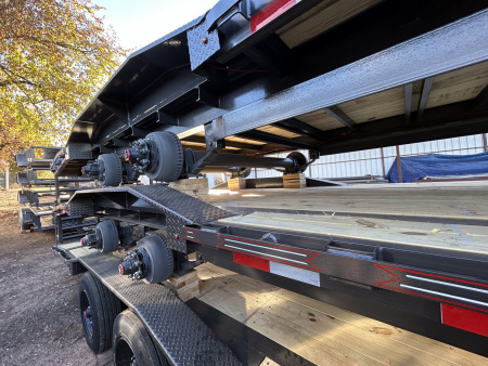 New 2026 Coffee Creek MFG 102"X24' Tandem Axles Equipment Trailer- GOOSENECK