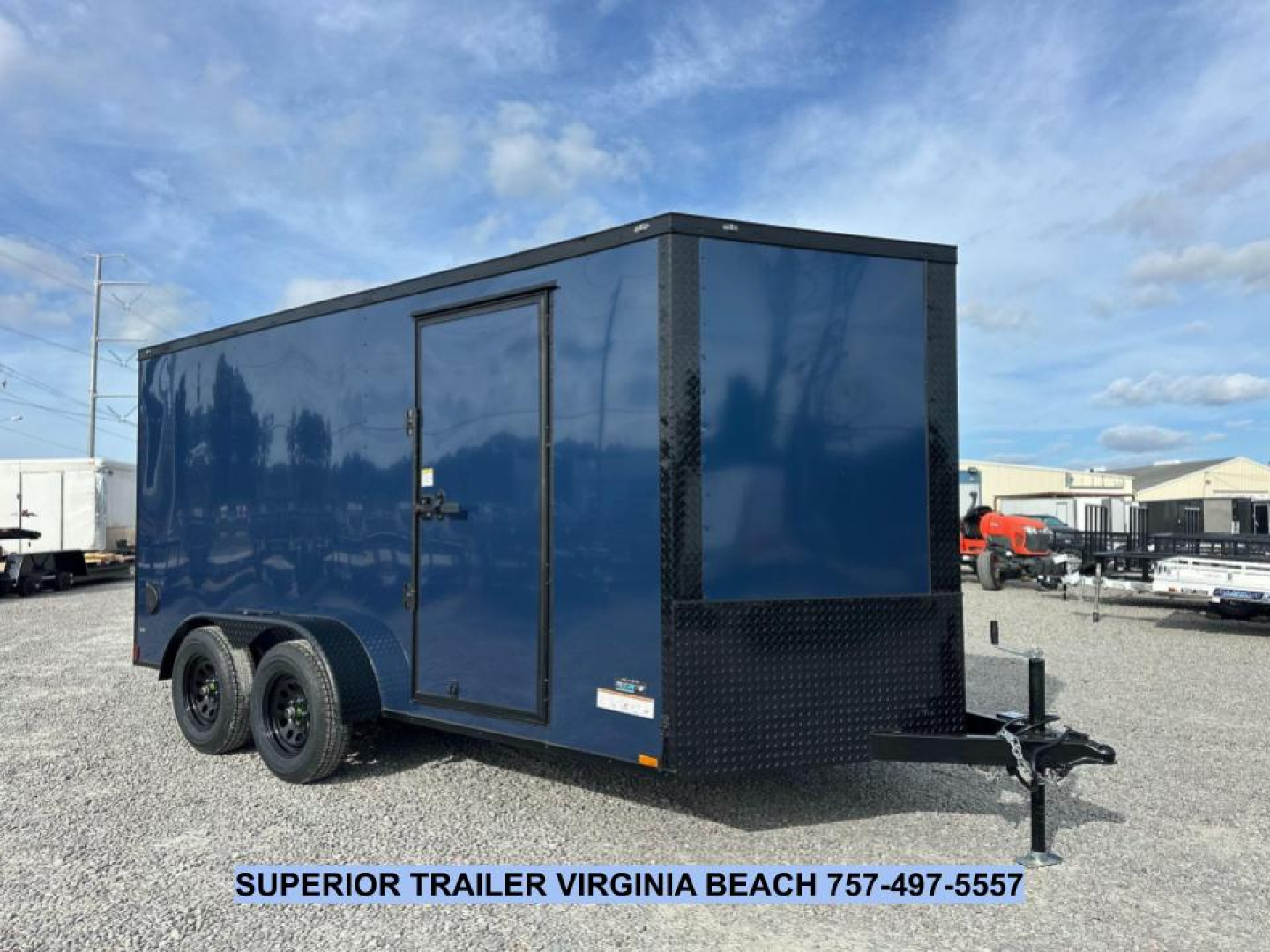 New 2026 Anvil 7X14 7K w/ Black Out Pkg & Ramp Door Cargo / Enclosed Trailer