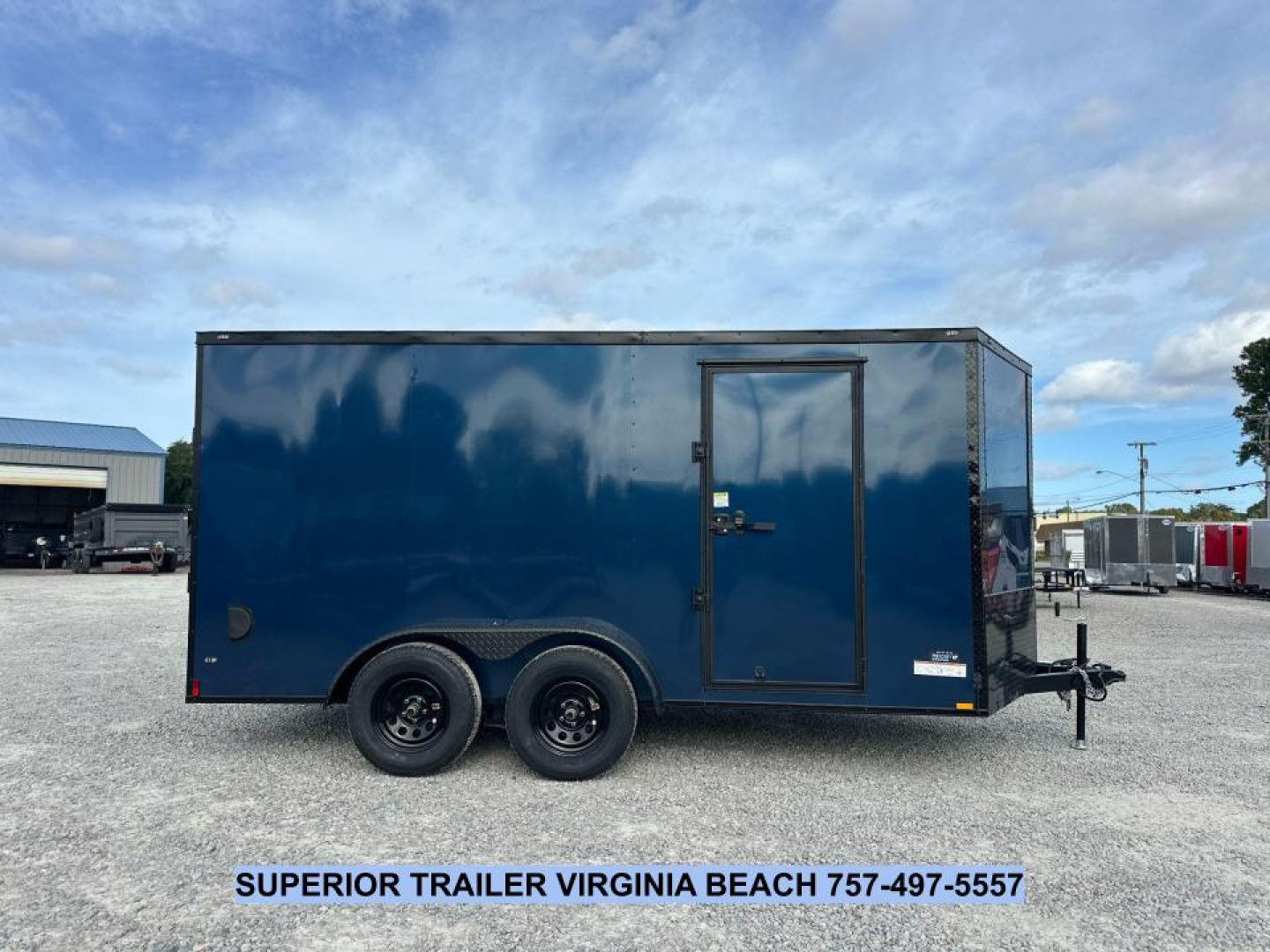 New 2026 Anvil 7X14 7K w/ Black Out Pkg & Ramp Door Cargo / Enclosed Trailer