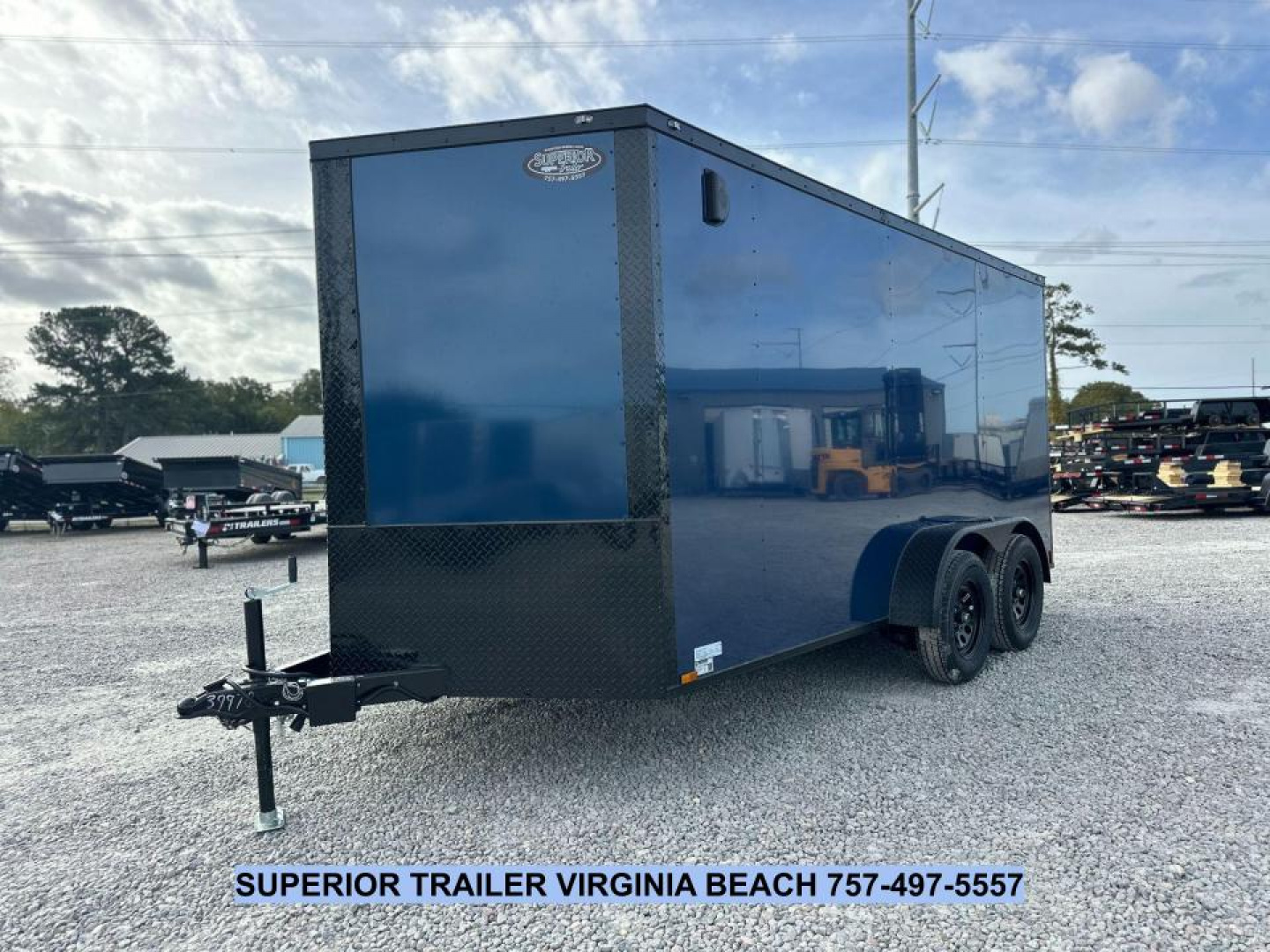 New 2026 Anvil 7X14 7K w/ Black Out Pkg & Ramp Door Cargo / Enclosed Trailer