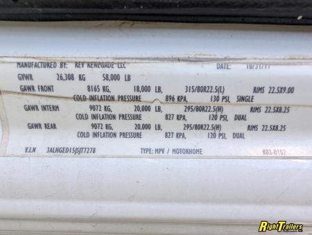 Used 2018 Renegade RV 45ft iKon Class C Motorhome - Deluxe Interior