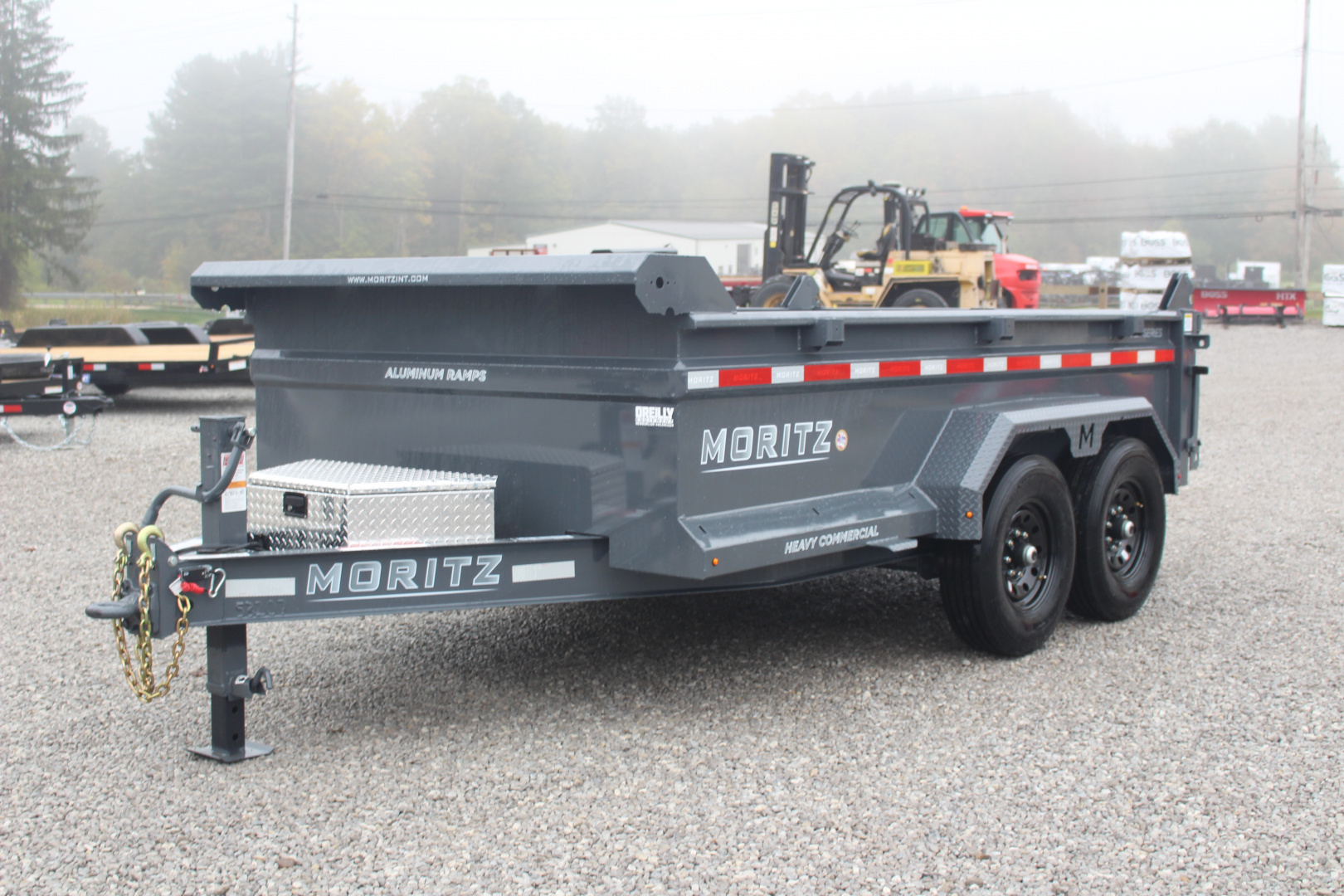 New 2026 Moritz 6' 10" x 12' Heavy Commercial DLH Series Dump Trailer - 14000# GVW