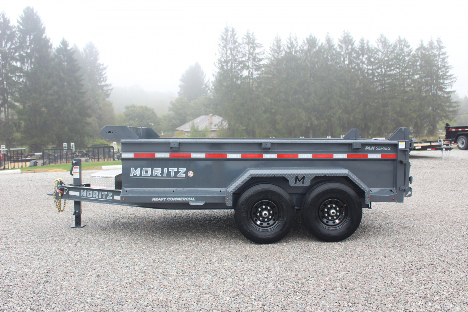 New 2026 Moritz 6' 10" x 12' Heavy Commercial DLH Series Dump Trailer - 14000# GVW