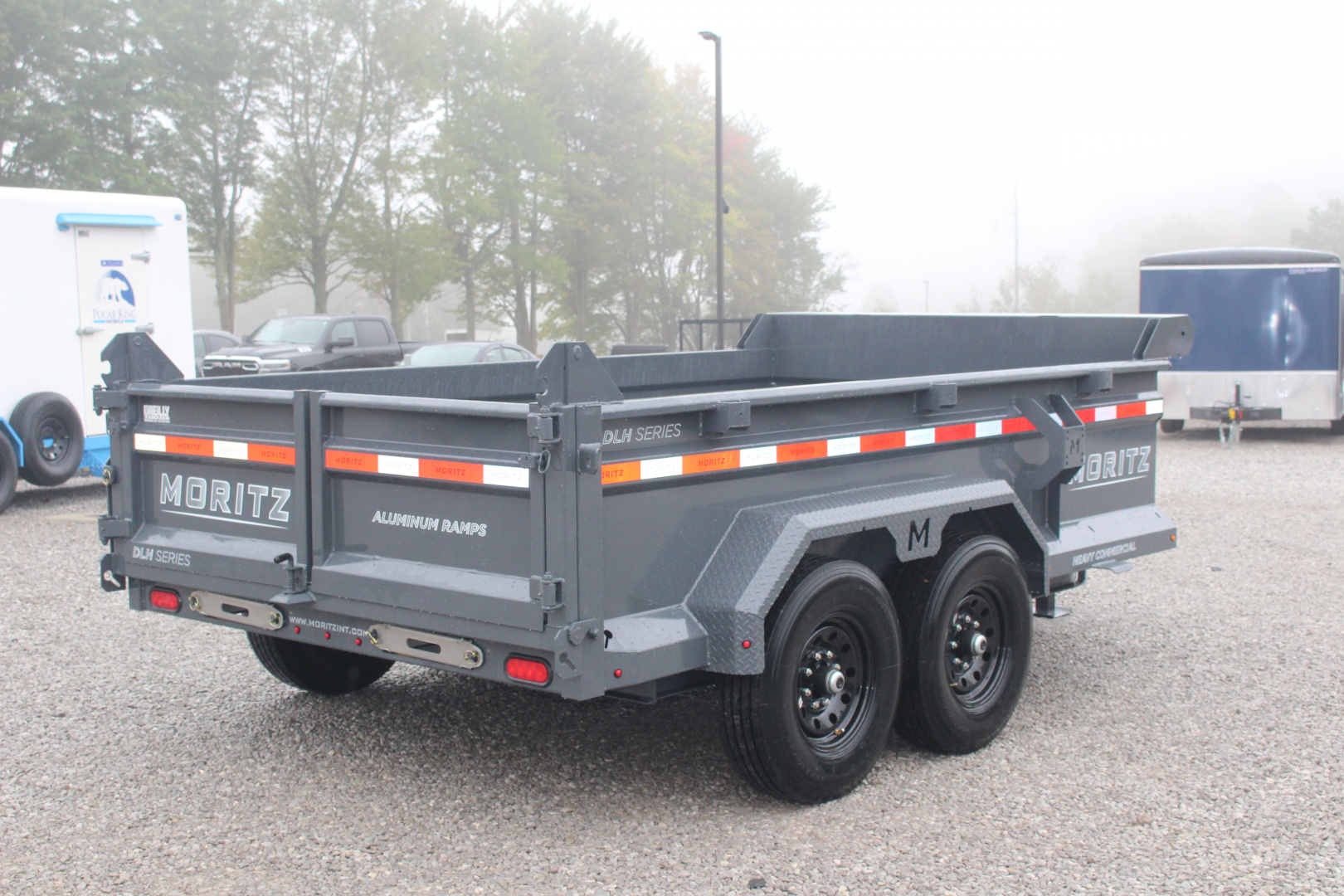New 2026 Moritz 6' 10" x 12' Heavy Commercial DLH Series Dump Trailer - 14000# GVW