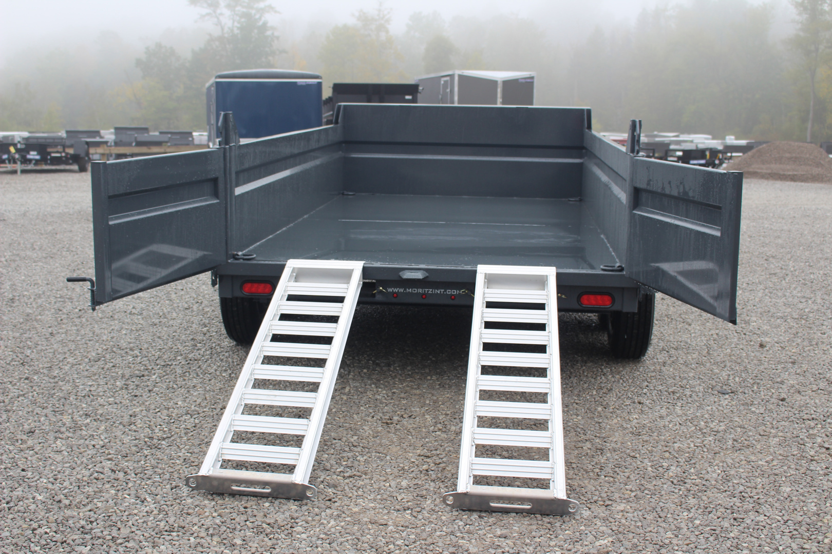 New 2026 Moritz 6' 10" x 12' Heavy Commercial DLH Series Dump Trailer - 14000# GVW