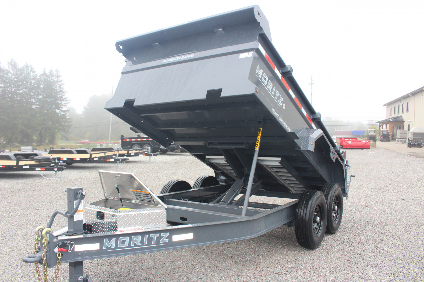 New 2026 Moritz 6' 10" x 12' Heavy Commercial DLH Series Dump Trailer - 14000# GVW