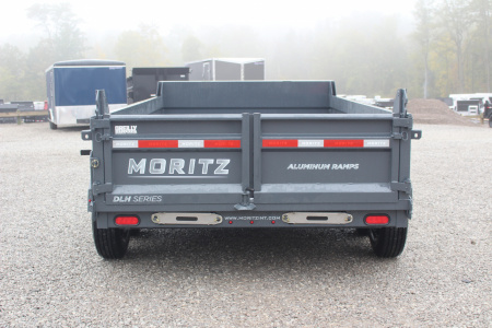New 2026 Moritz 6' 10" x 12' Heavy Commercial DLH Series Dump Trailer - 14000# GVW