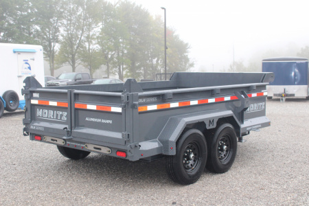 New 2026 Moritz 6' 10" x 12' Heavy Commercial DLH Series Dump Trailer - 14000# GVW