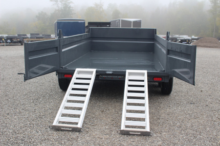 New 2026 Moritz 6' 10" x 12' Heavy Commercial DLH Series Dump Trailer - 14000# GVW