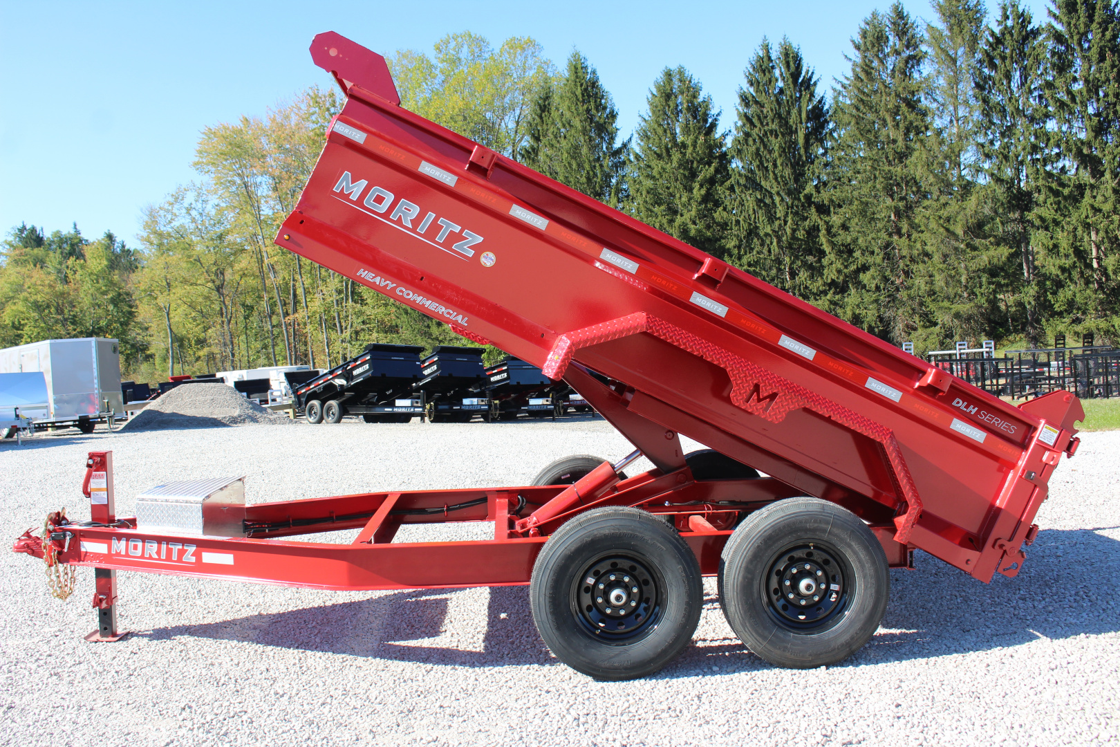 New 2026 Moritz 6' 10" x 12' Heavy Commercial DLH Series Dump Trailer - 14000# GVW