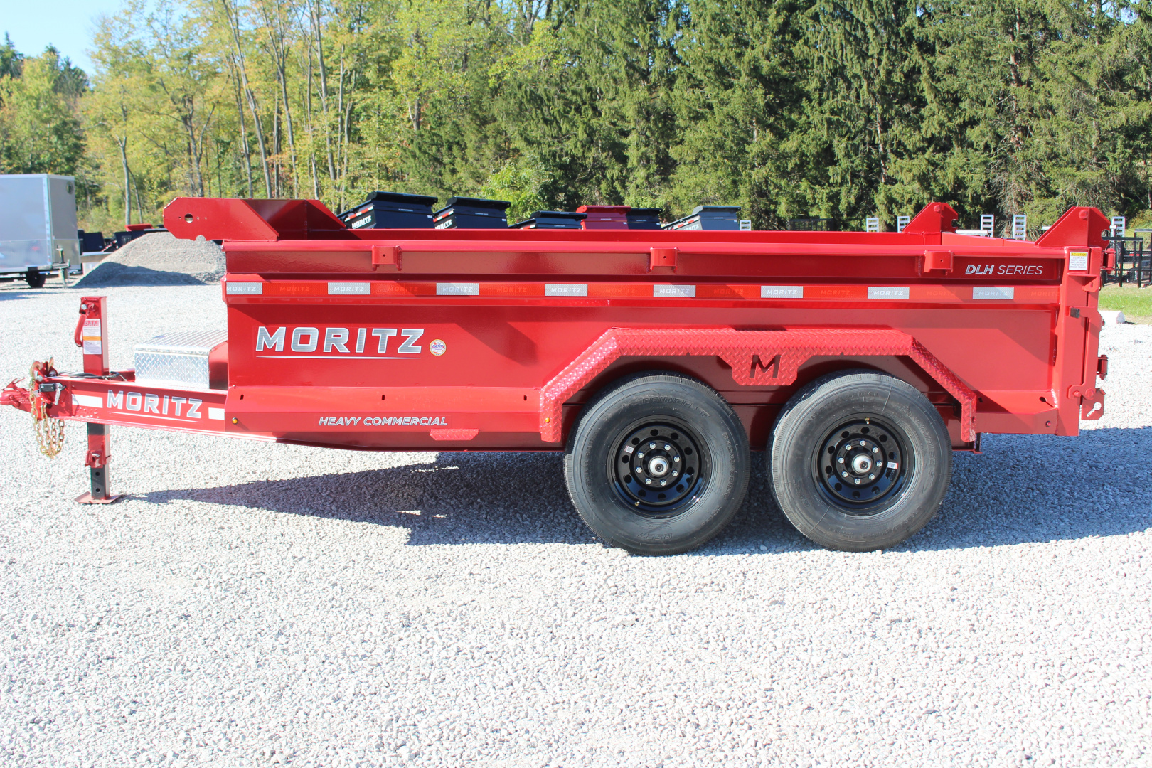 New 2026 Moritz 6' 10" x 12' Heavy Commercial DLH Series Dump Trailer - 14000# GVW