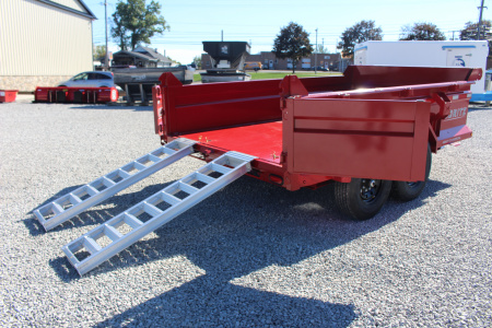 New 2026 Moritz 6' 10" x 12' Heavy Commercial DLH Series Dump Trailer - 14000# GVW