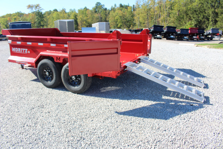 New 2026 Moritz 6' 10" x 12' Heavy Commercial DLH Series Dump Trailer - 14000# GVW