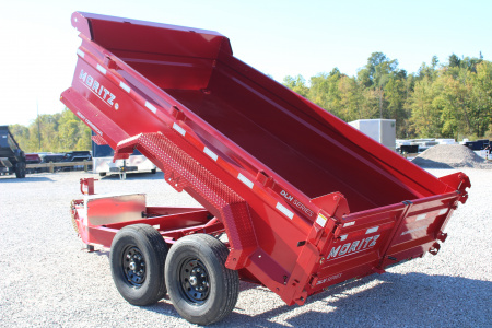 New 2026 Moritz 6' 10" x 12' Heavy Commercial DLH Series Dump Trailer - 14000# GVW