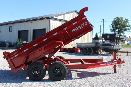 New 2026 Moritz 6' 10" x 12' Heavy Commercial DLH Series Dump Trailer - 14000# GVW