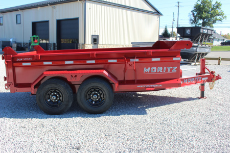 New 2026 Moritz 6' 10" x 12' Heavy Commercial DLH Series Dump Trailer - 14000# GVW