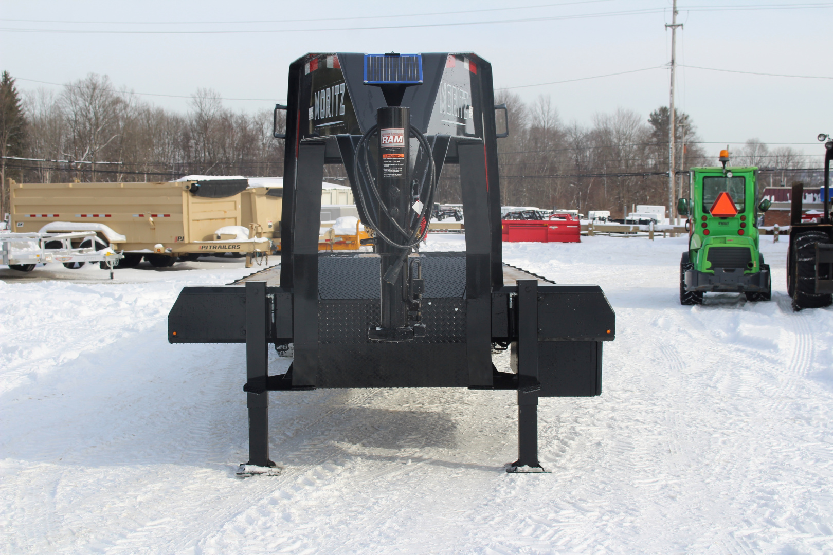 New 2026 Moritz FDGH Hydraulic Tail 34' GOOSENECK Deckover Flatbed ...