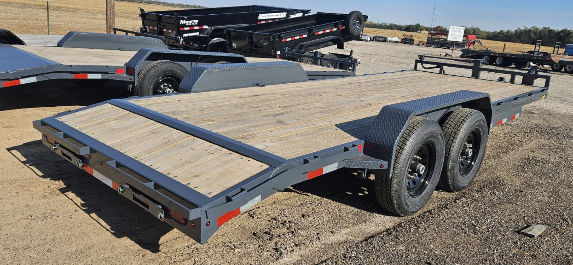 New 2026 JCE 20' x 6 in. Channel Equipment Trailer
