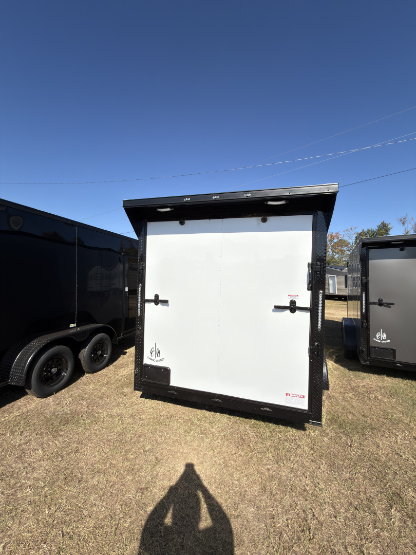 New 2026 Cargo United 7x14TA 7' Tall .080 PolyCor Blackout Package Rear Wing Spoiler Cargo / Enclosed Trailer