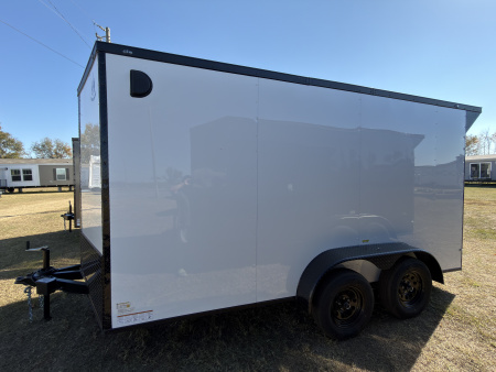 New 2026 Cargo United 7x14TA 7' Tall .080 PolyCor Blackout Package Rear Wing Spoiler Cargo / Enclosed Trailer