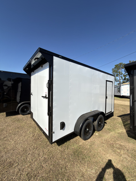 New 2026 Cargo United 7x14TA 7' Tall .080 PolyCor Blackout Package Rear Wing Spoiler Cargo / Enclosed Trailer