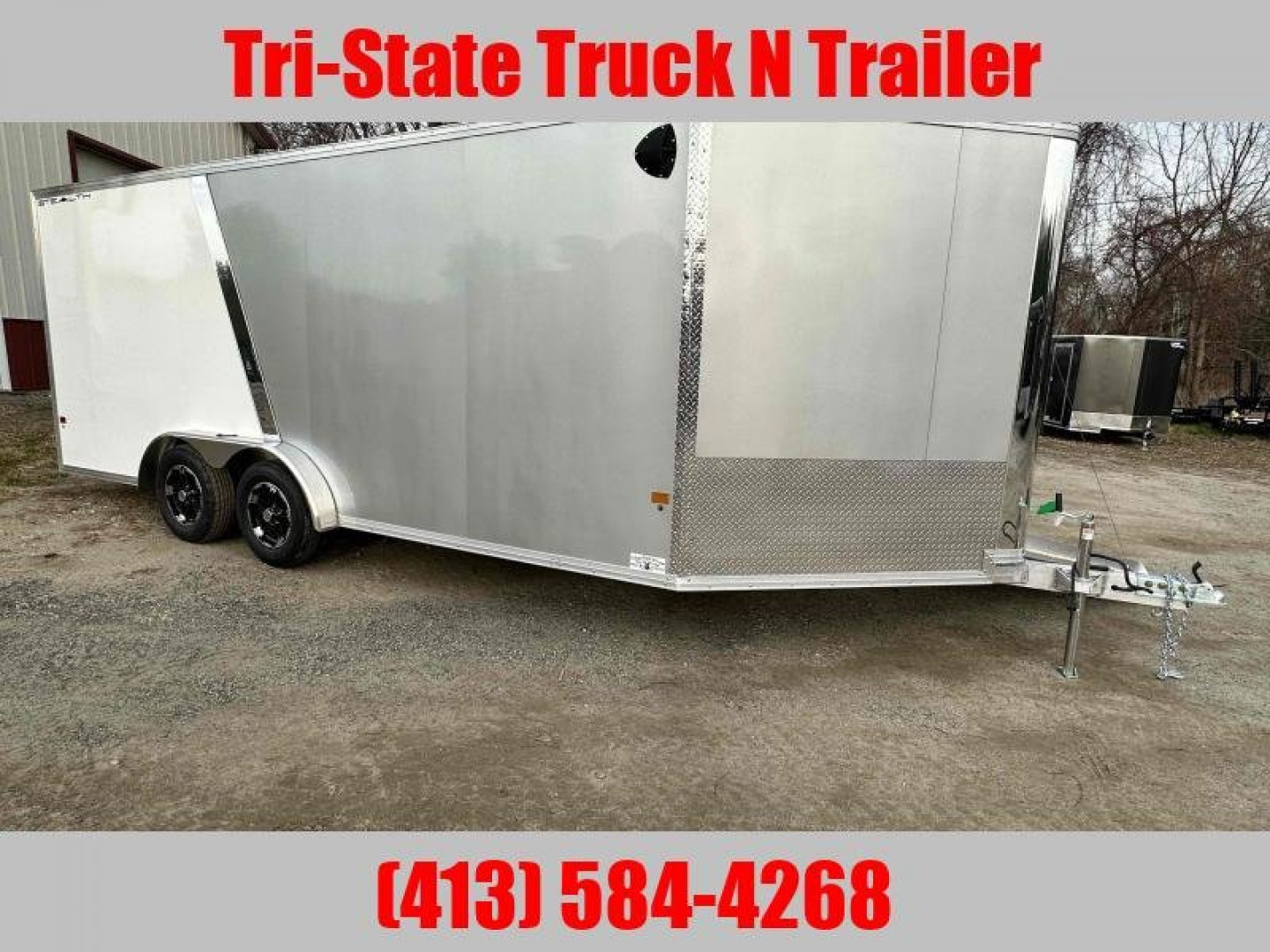 New NEW Stealth 7.5 x18 Snowmobile Trailer